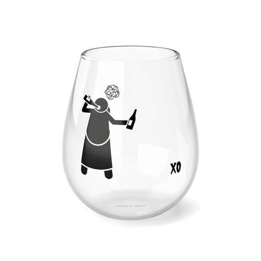 XO “TIPSY” 11.75oz GLASS