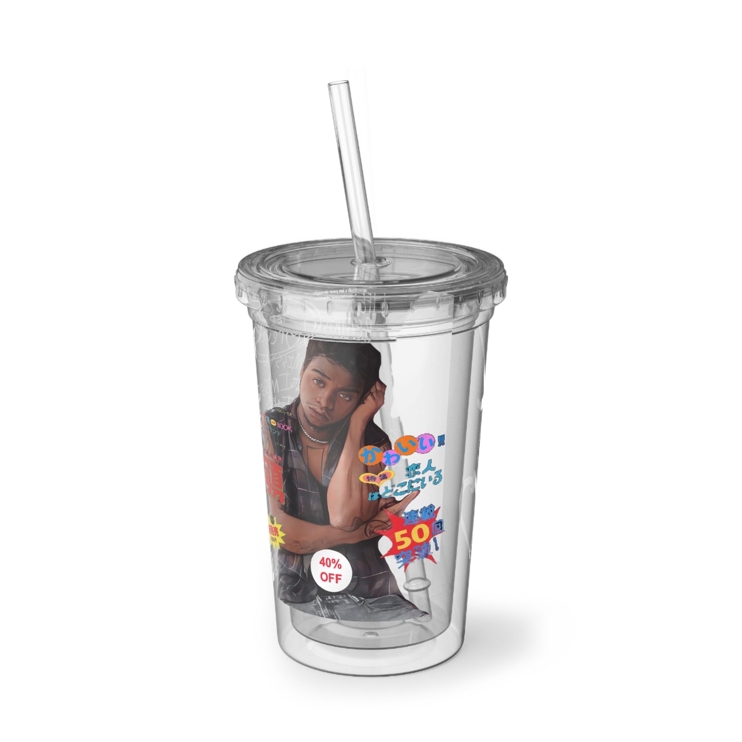 XO “W/STRAW” CUP