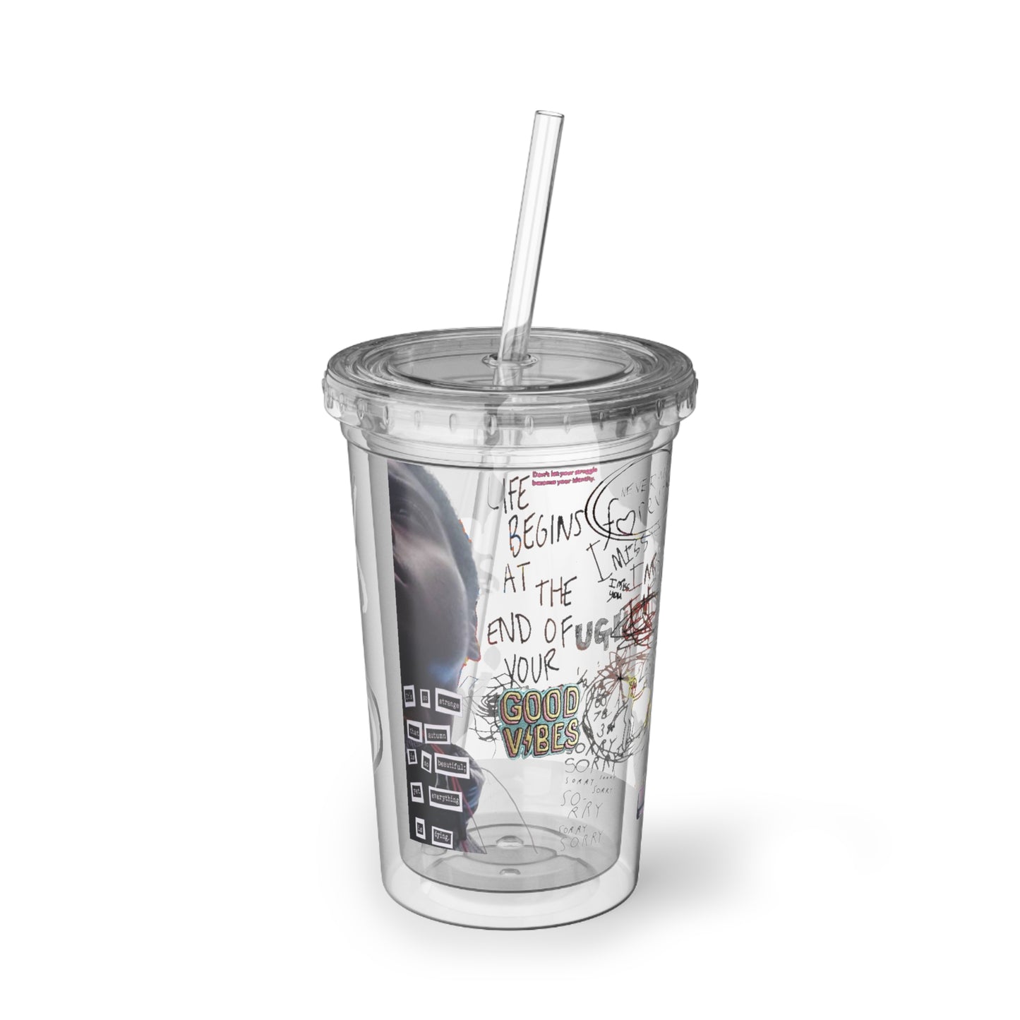 XO “W/STRAW” CUP