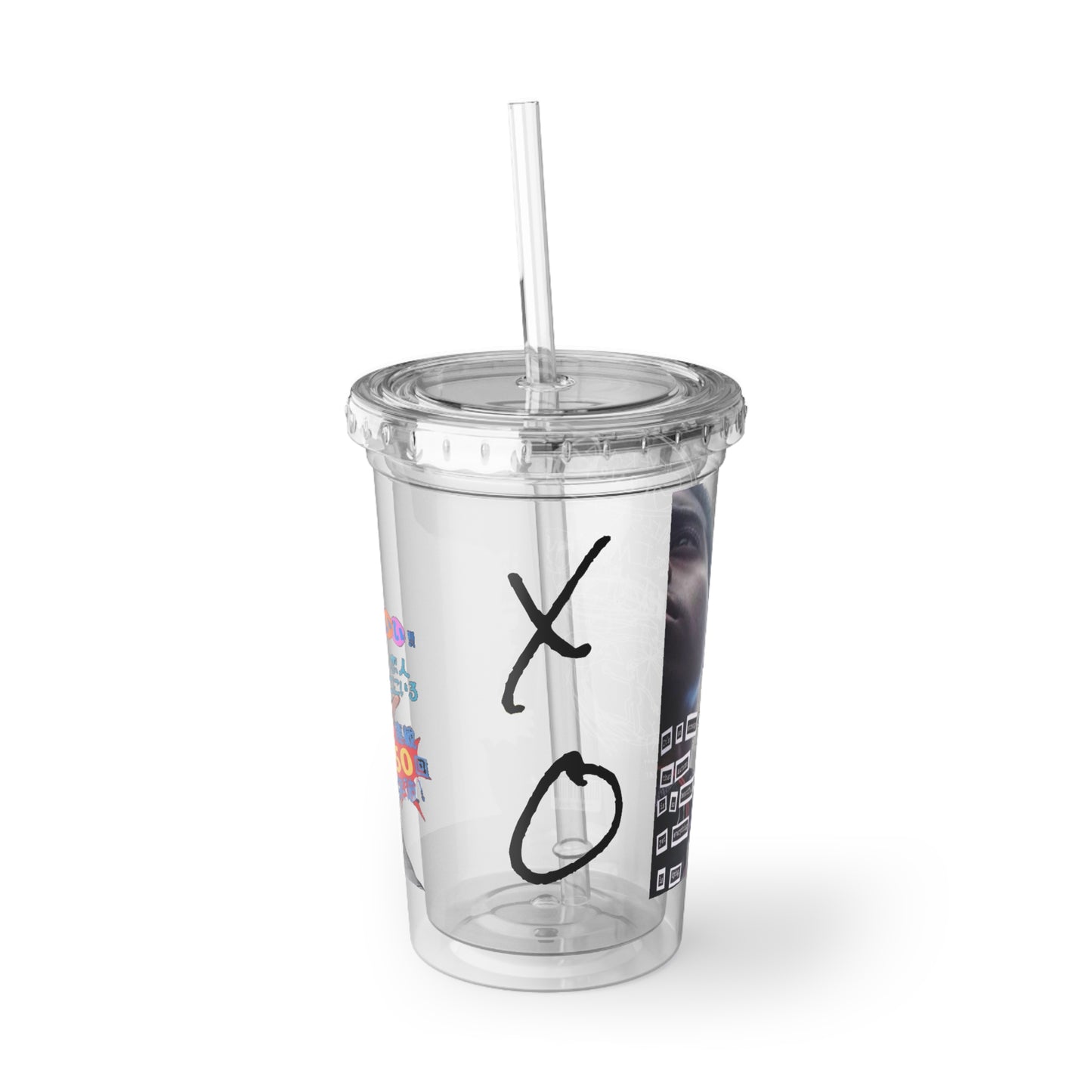 XO “W/STRAW” CUP